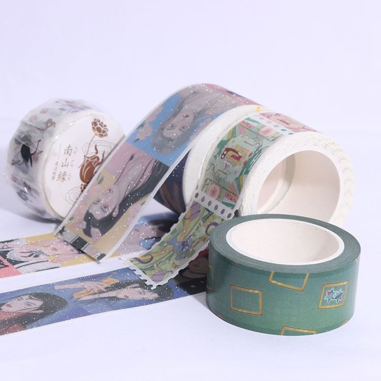 China Factory Custom Printed stamp washi tape random Christmas Thank You holiday washi tape Paper tape
