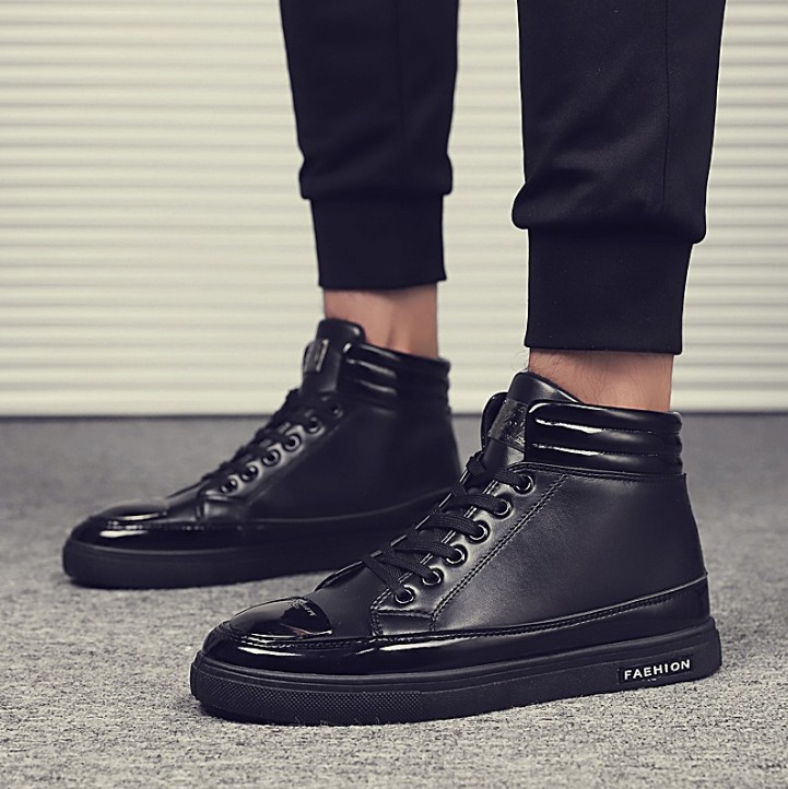 2020 New Stock Casual Men Shoes Canvas Upper PU Leather Cheap Sneakers Breathable Lightweight for Men Casual Shoes
