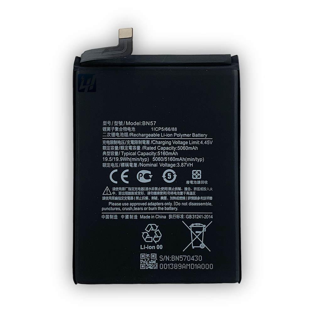 100% Original Phone Battery BN57 for Xiaomi Poco X3 NFC Poco X3 Pro 5160mAh High Quality Replacement Batter