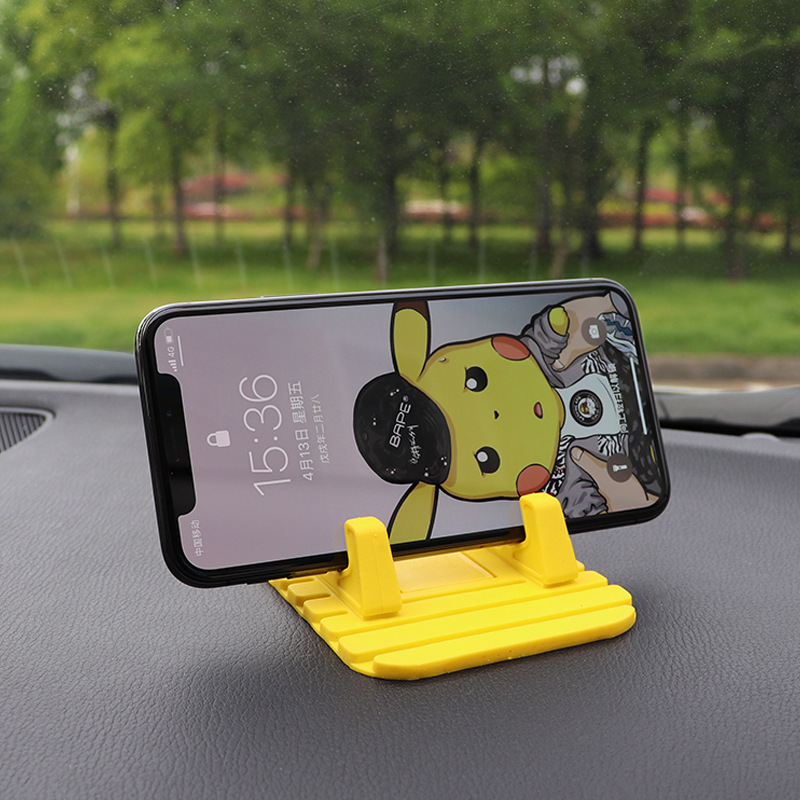 Silicone Navigation Bracket Pure Color Silicone Car Phone Holder