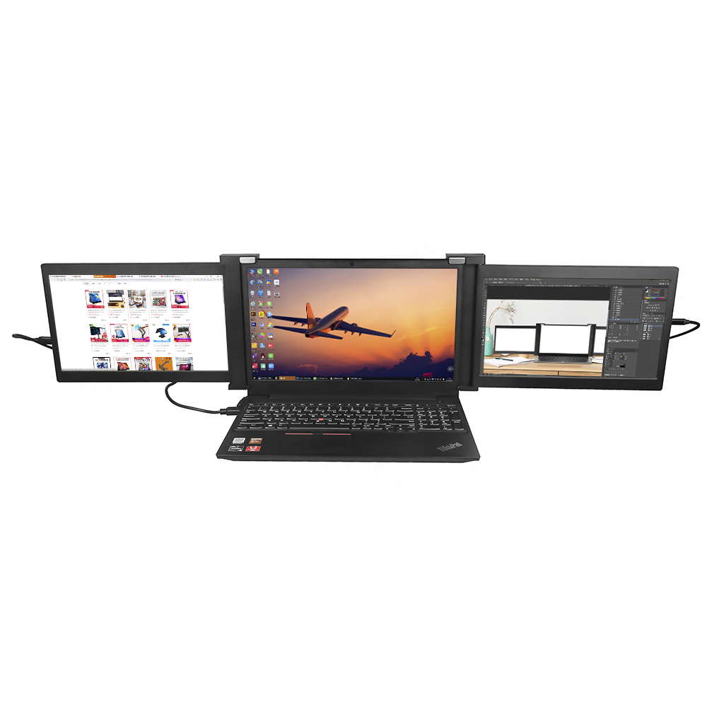 CE FCC FHD IPS 1080P, оптовая продажа с завода, двойной ноутбук с тройным экраном
