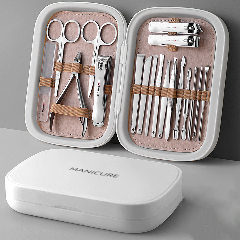Wedding gifts for guests new professional nail care kit Stainless steel nail clipper cutter magnetic manicure & pedicure set
