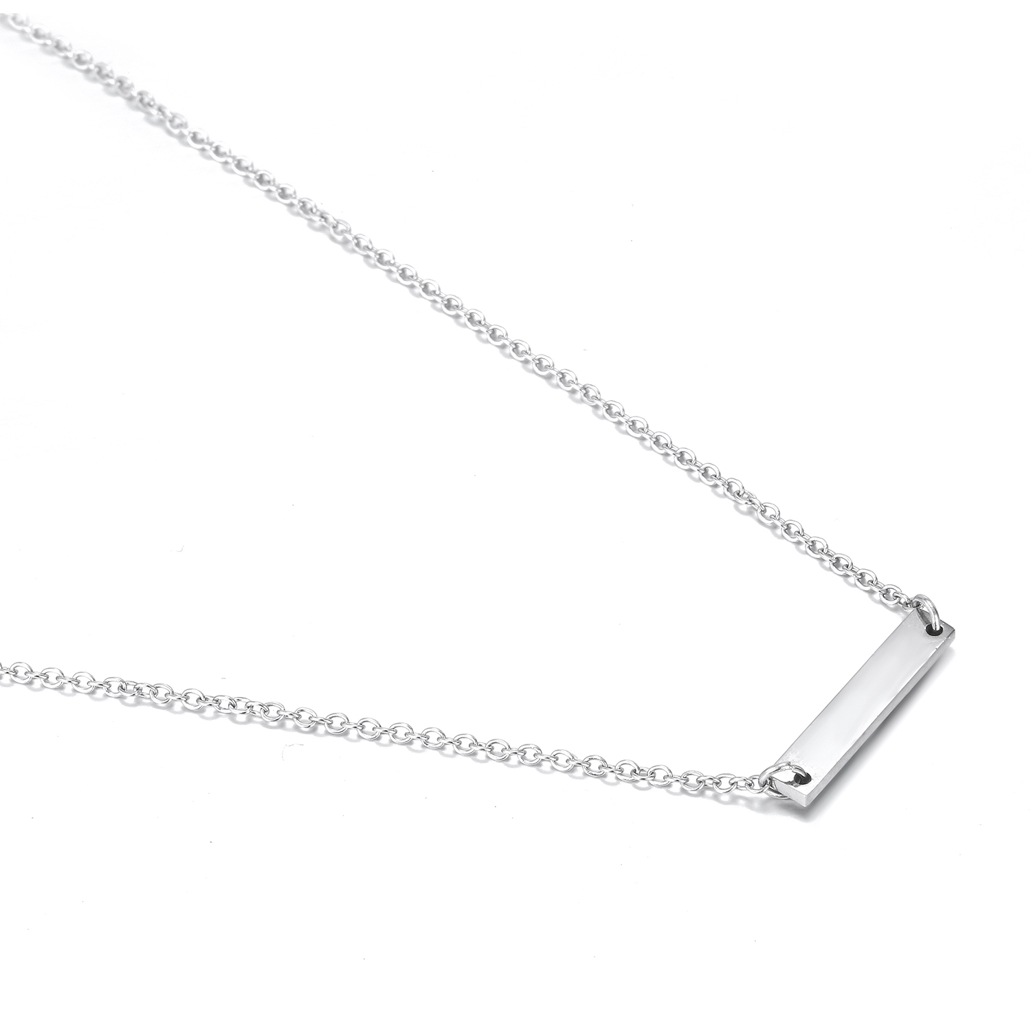 ZJYX15468 Top popular gold stainless steel vogue necklace jewellery minimalist necklaces adjustable