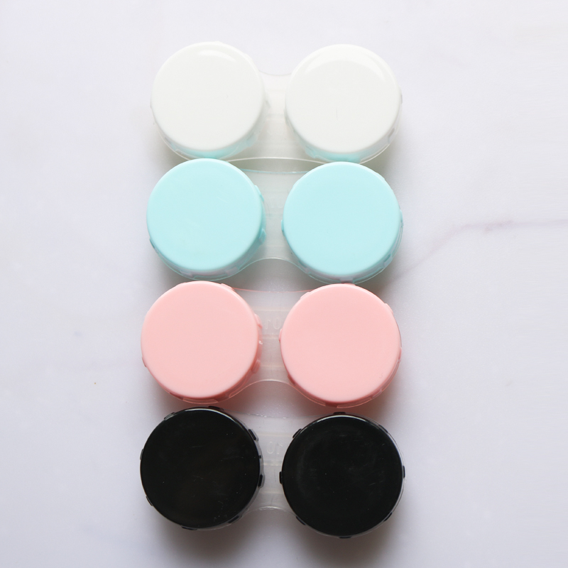 Case LC06 Pink and Blue Cheap Contact Lenses Case Wholesale Made in China