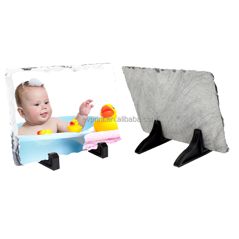 Customized Picture Thermal Heat Press Rectangle Photo Slate Sublimation Blank Rock Stone