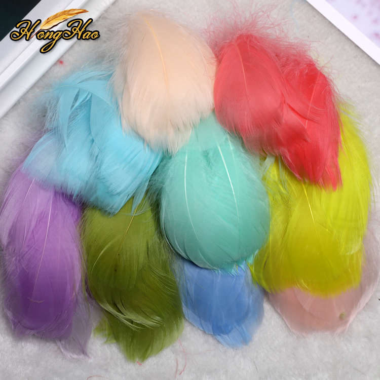 100pcs lot cheap white goose feathers for sale painted multicolor goose feathers plumas Decorative feathers