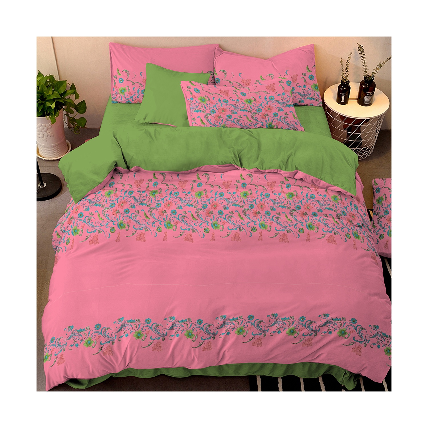 Customized 240cm 85gsm microfiber printed 100% polyester fabrics for bed sheets