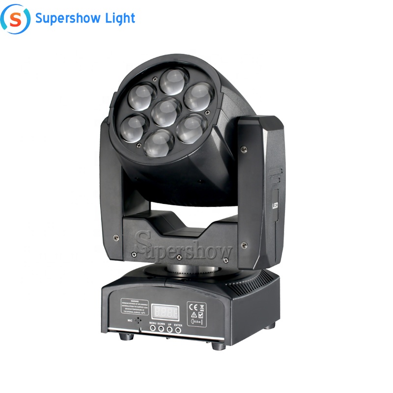 Zoom Wash Zoom Moving Head 7x15W RGBW 4in1 LED