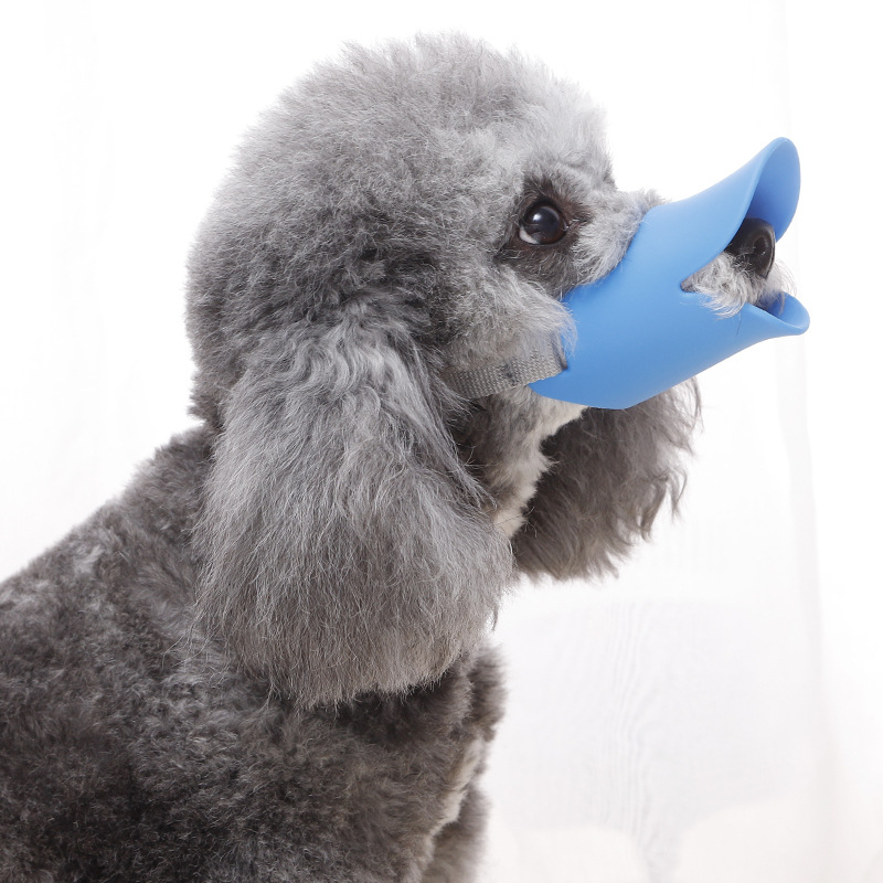 Anti-bite Silicone Dog Mouth Cover Comfortable Soft Silicone Duck Mouth Cover Dog Supplies