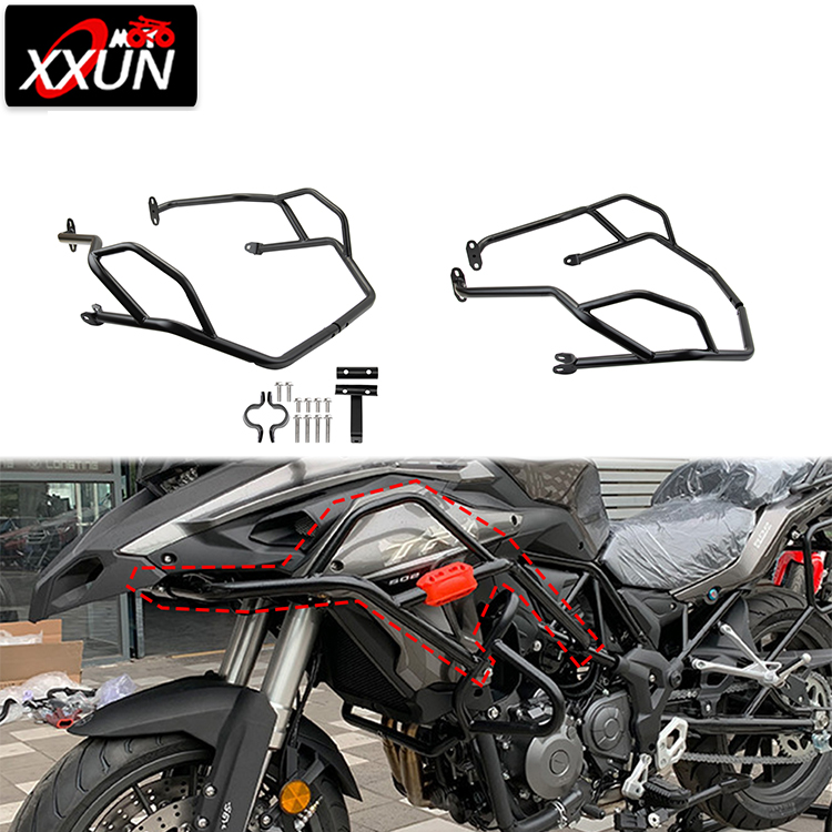 XXUN верхняя полоса защиты двигателя мотоцикла, защита рамы для Benelli TRK 502 TRK502X BJ 500 GS 2017 2018 2019 2020 2021