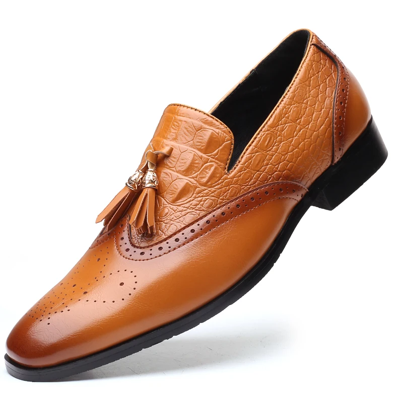 2020 New Fashion Wholesale Custom Design Leather luxury Men Dress Shoes Formal Footwear shoea
