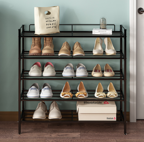Multi layer shoe rack dustproof dormitory simple household storage