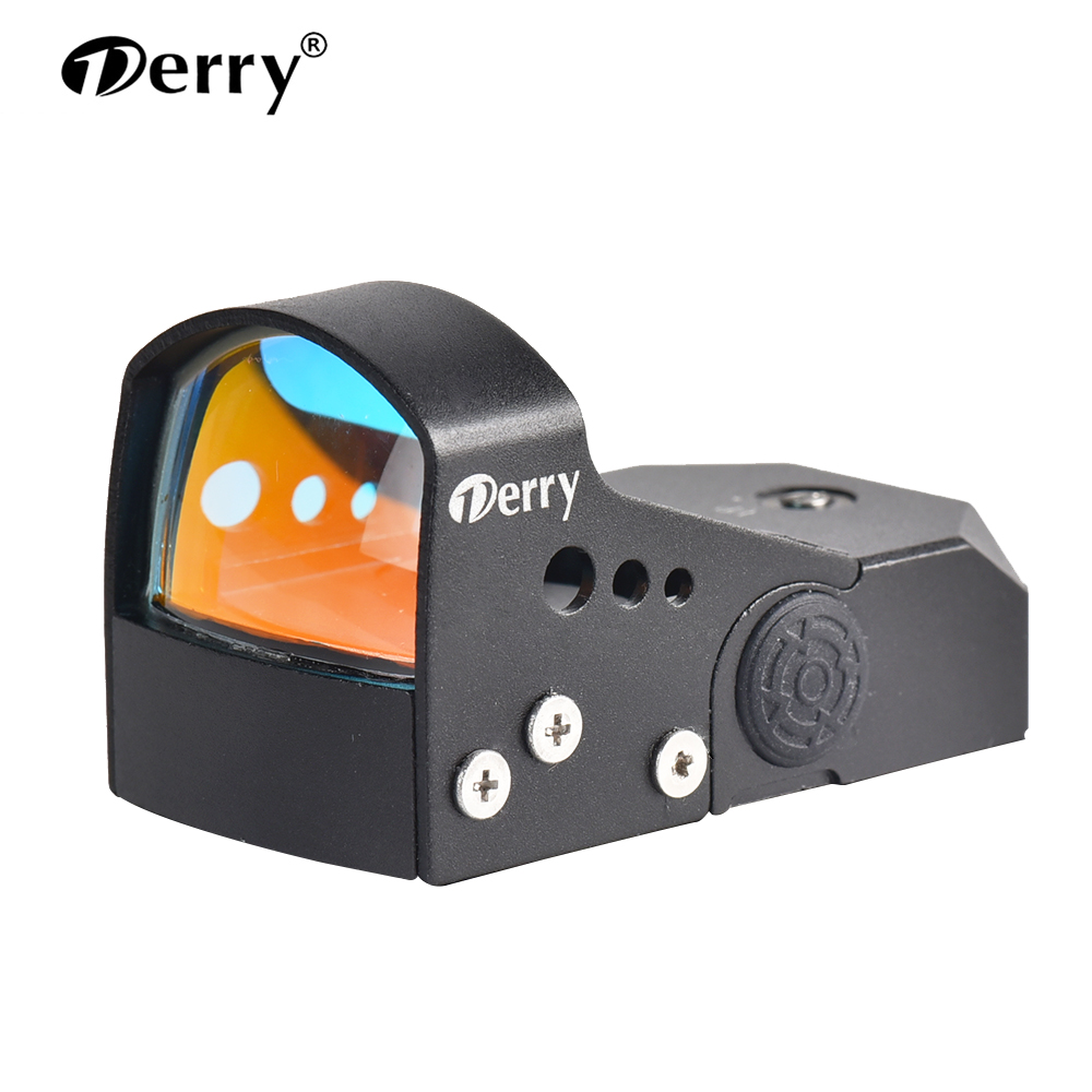 Тактический прицел Derry Optics DE1316 6MOA, красный точечный прицел для пистолета Glock