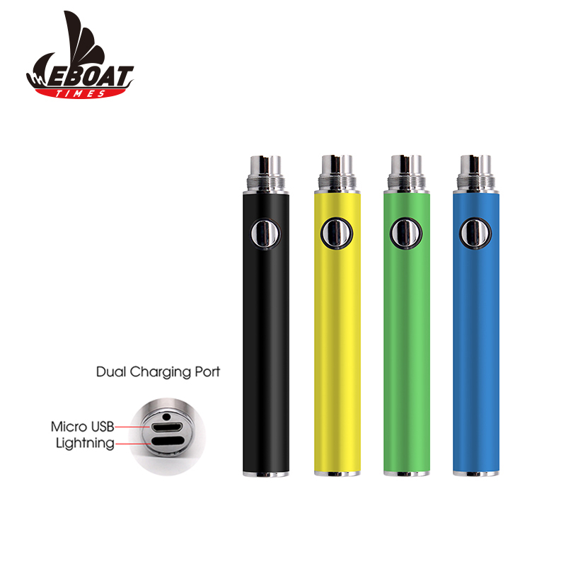 Пользовательский цвет и логотип vape батарея 400mah DCB 510 Резьбовая батарея для картриджа cbd