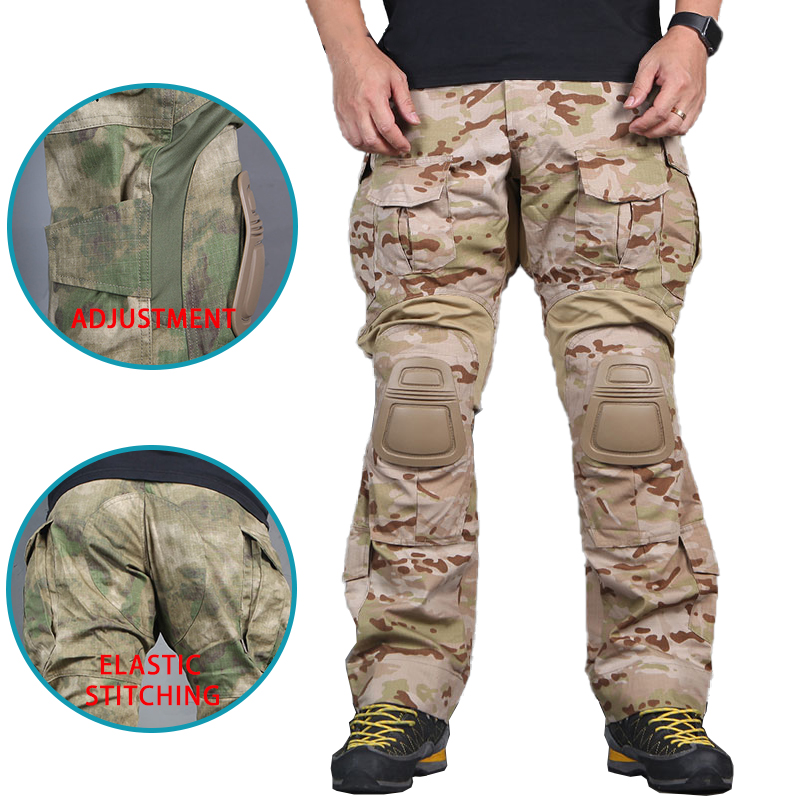 Emersongear армейская камуфляжная одежда для тренировок в пустыне, тактическая форма, тактические боевые брюки
