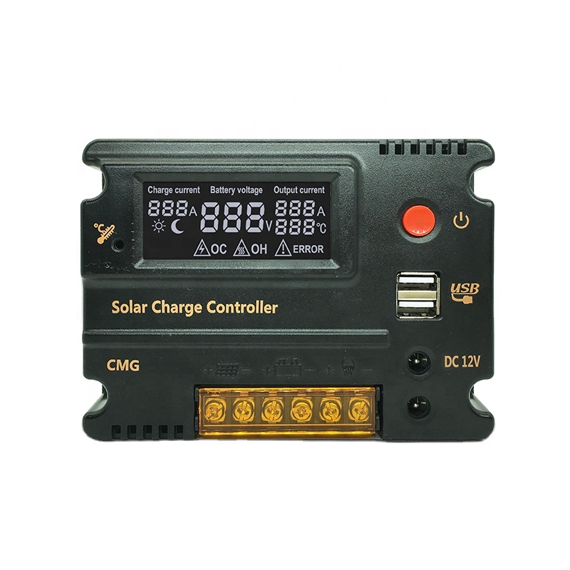 12 V/24 V 10A/20A ручной блок управления установкой на солнечной батарее PWM регулятором солнечного заряда контроллер