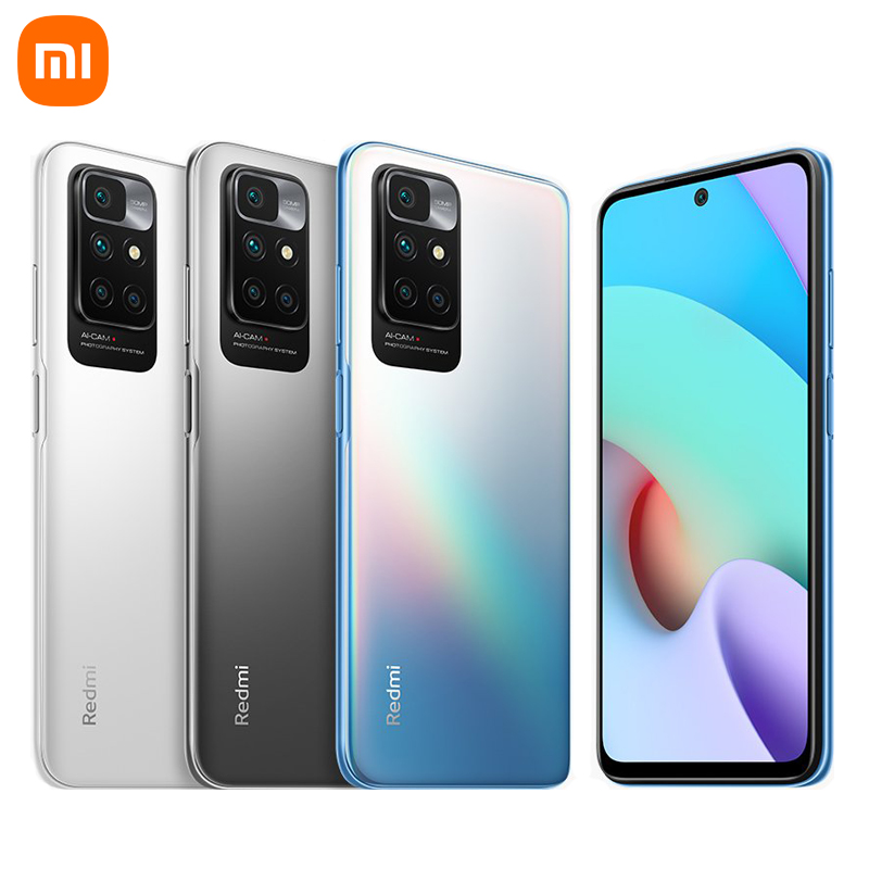 Xiaomi New Arrival Redmi 10 Smartphone 64 128GB 50MP Camera Dual SIM Li-Po 5000 mAh battery MIUI 12.5 Redmi 10 mobile phone