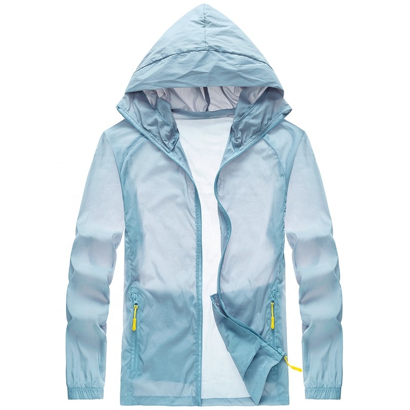 Men outdoor skin light and comfortable sun protection clothing Ultra Light Thin Breathable Packable Outdoor Cycling Jacket
