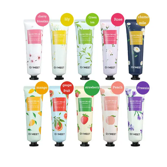 Hot sell hand cream & lotion Wrinkle Moisturizing Plant Fruit Hand Cream with Support customized flavors