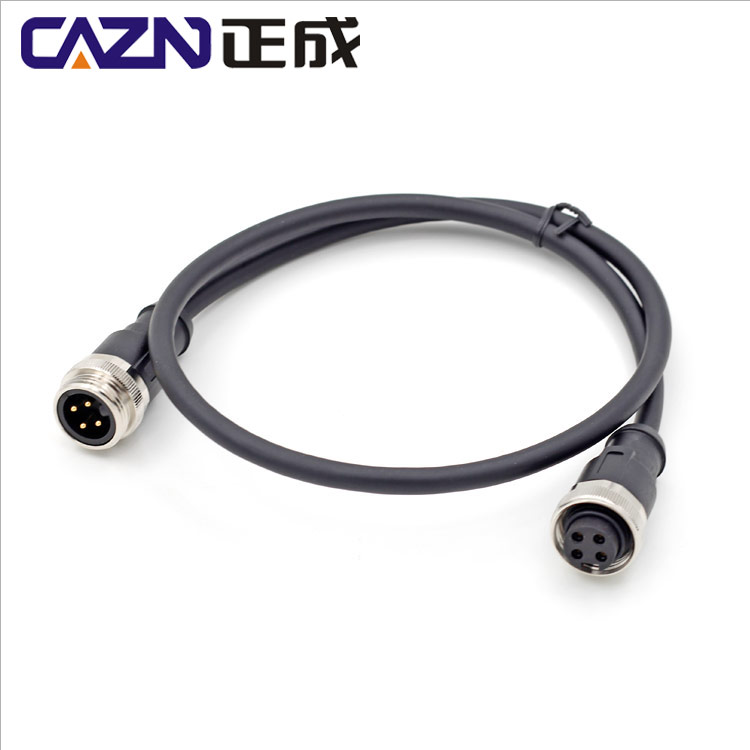 Euro standard 7/8 -16UNF straight moulding 7/8 3 4 5 pin moulding cable connector waterproof industrial use CC-LINK