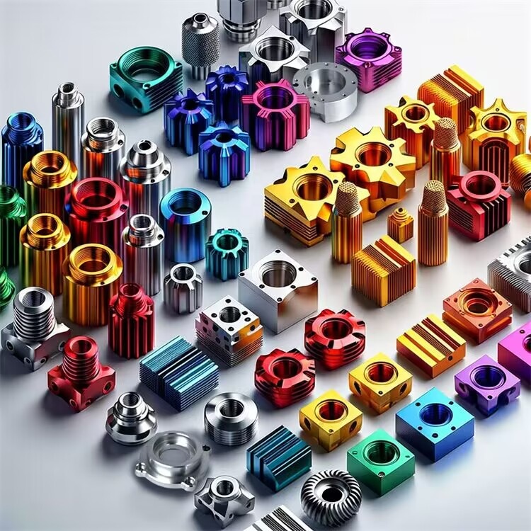 HighPrecision 3/4/5 Axis OEM Anodized Aluminum Parts Customized Laser Engraved Accessories Parts Machining Anodized Metal Parts