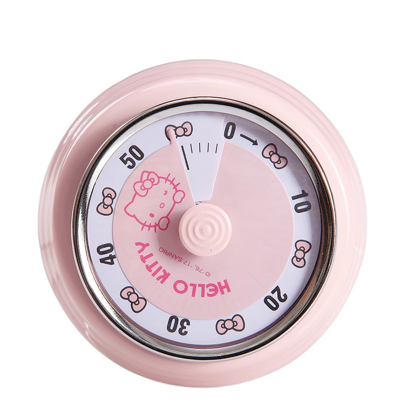 CHEFMADE Wholesale Cheap KT7001 Home Magnetic Round Pink Cute Counter Mechanical Clock Kitchen Timers For Cooking