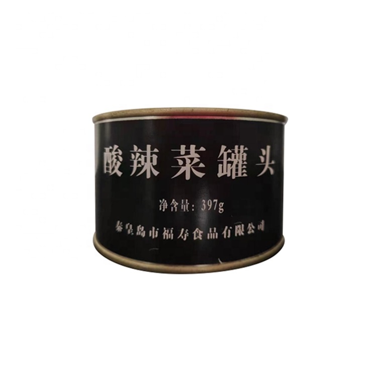 Wholesale 397g Canned Vegetable Spicy Pickled Cabbage