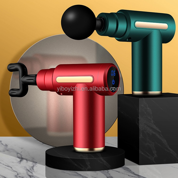 Customizable Pocket Massager 6 Gear Control Mini Massage Gun Green Red Grey Black Fascia Gun Fascial Gun