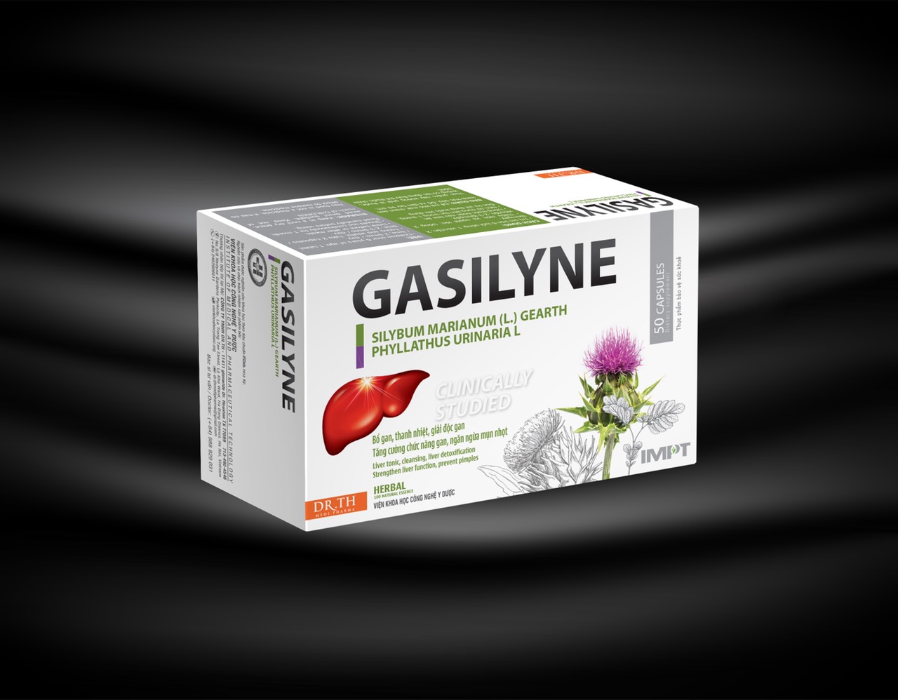 Gasilyne с 100% натуральными травами имеет эффект на поддержку функции печени, уменьшение вреда спирту, повышение детоксикации печени