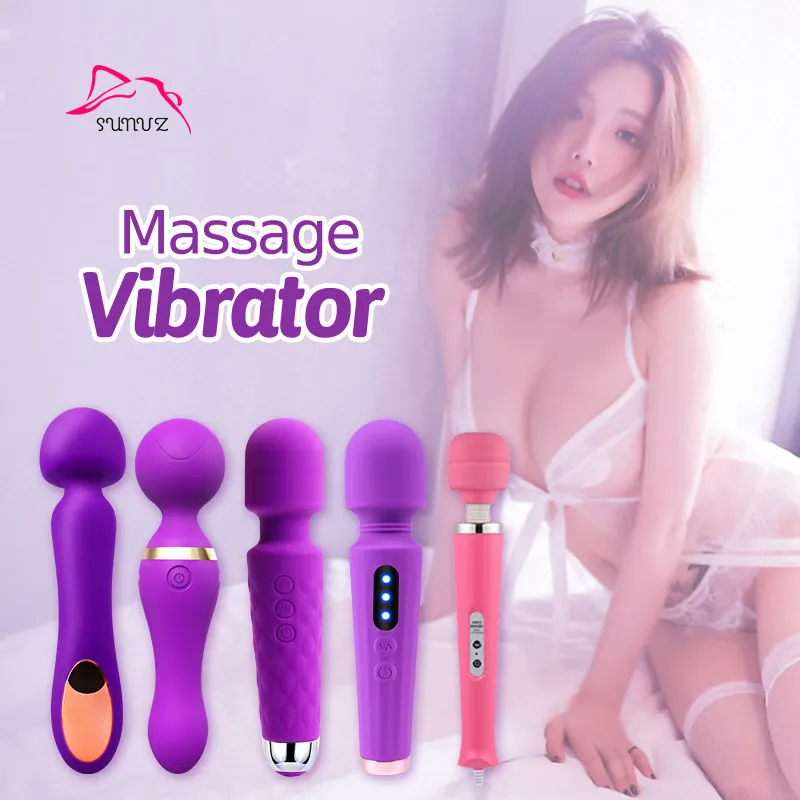 Juguete Sexual Female Vagina Massager Vibrator Machine G Spot Stimulator Av Wand Massager Personal Wand Massager Vibrator