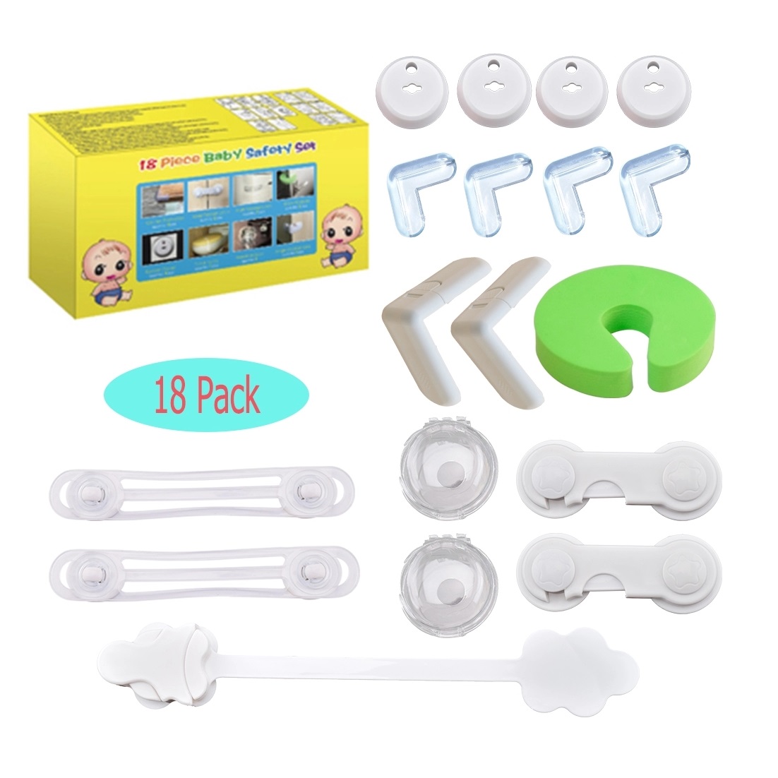 Baby products of all types 18pcs baby safety product baby security care child safety set kit