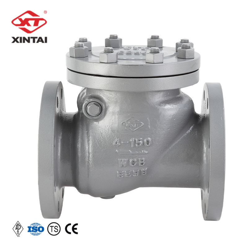 H44H-150LB 4" industrial valves Flange cast steel API check valve Accept customization