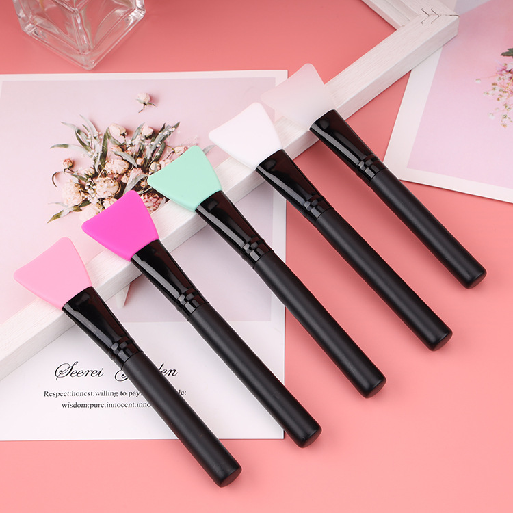 New Silicone Facial Mask Brush Silicone Facial Mask Beauty Tool DIY Stick Brush