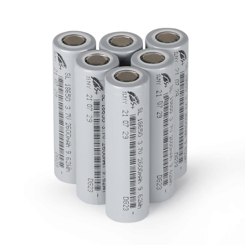 Practical High Quality 3.7V 2600mAh Rechargeable Lithium battery cell