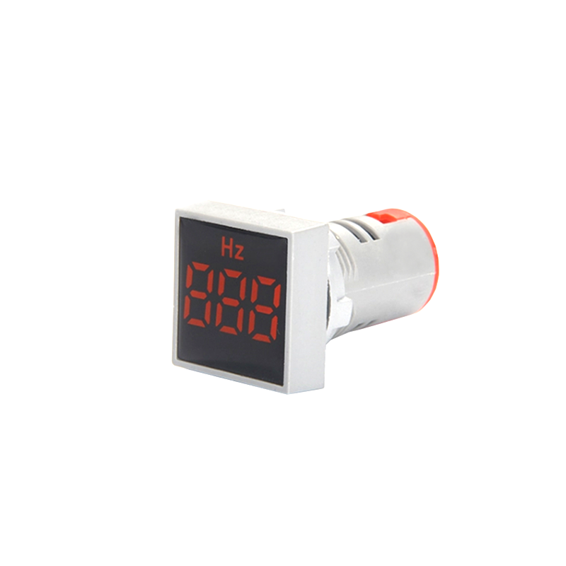 Factory Price Led Lights Ad16 22Mm Square Digital Indicator Light Lamp 220V Hz Frequency Meter Withfrosted Panel