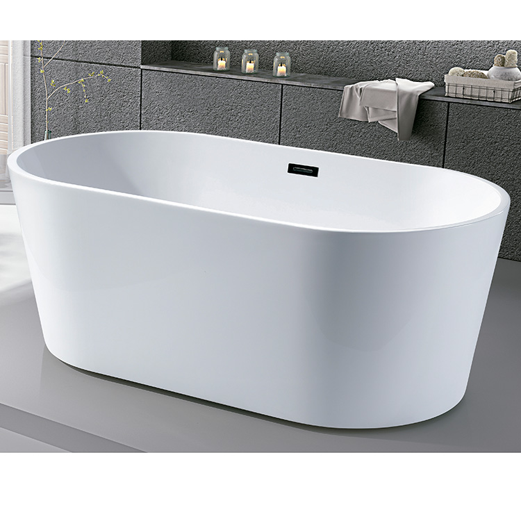 Eco-Friendly Home Bathroom Solid Surface Acrylic Freestanding Bathtub Hot Tub