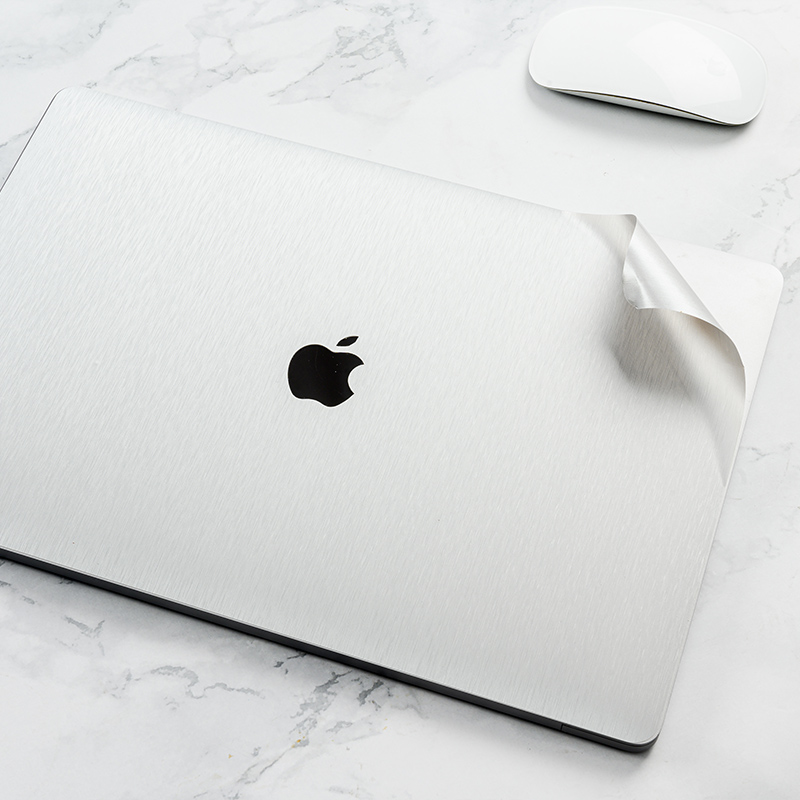 Матовая Серебристая черная наклейка для ноутбука Защитная пленка для Macbook pro