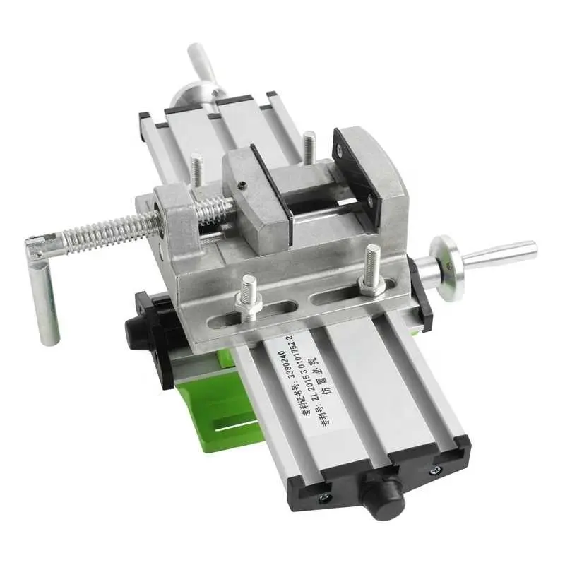 Precision multifunction Milling Machine Bench drill Vise worktable X Y-axis adjustment Coordinate table+2.5" Parallel-jaw vice