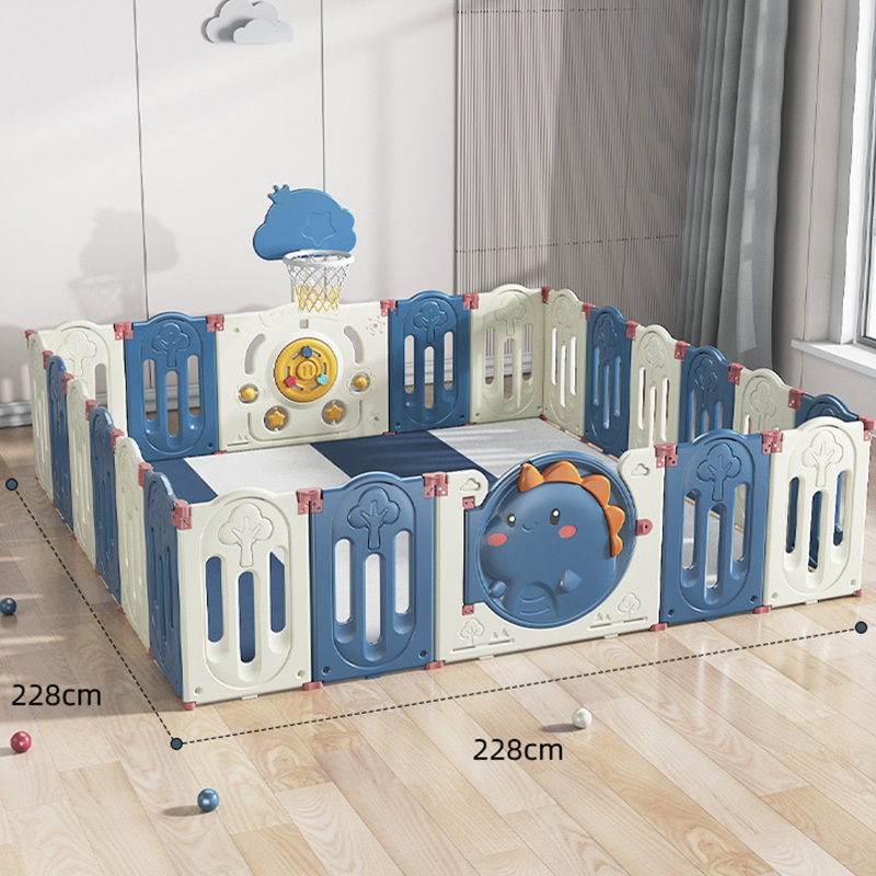 Baby Products Hot Selling 2024 Corral For Babies Fence Gate Play Yard Eco Friendly Plastic Luxury Small Round Baby Swing Playpen