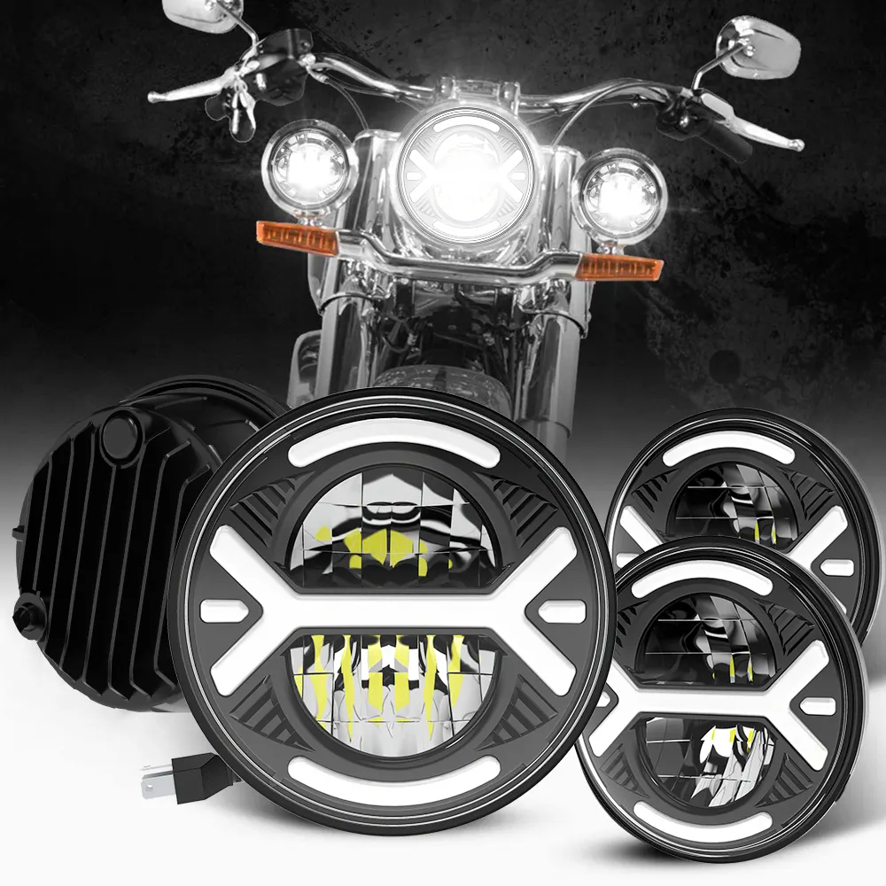 Motorcycle Lighting System Auxiliary Spot Lights Head Fog Light Led Headlight For Motorcycle