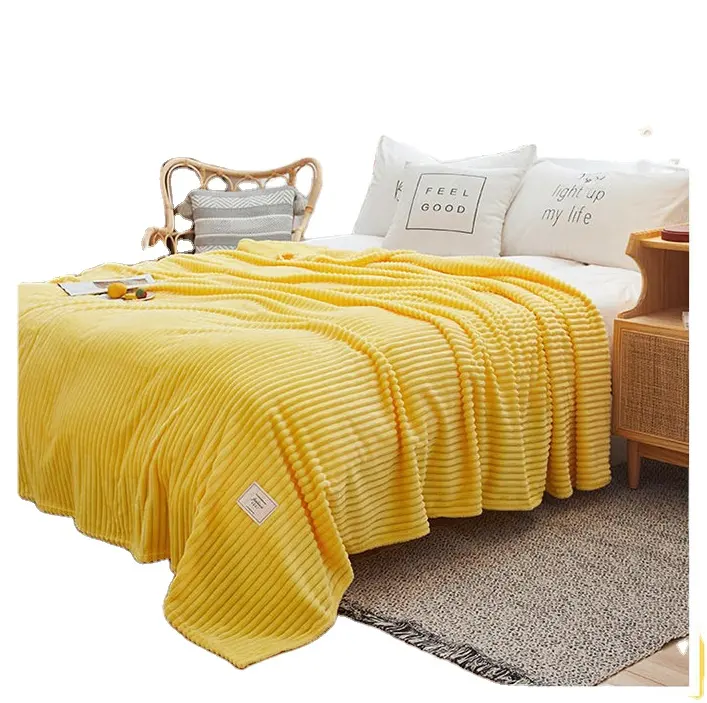 2021 High quality customized home textile 100% polyester printed winter quilting fleece blanket for bedding