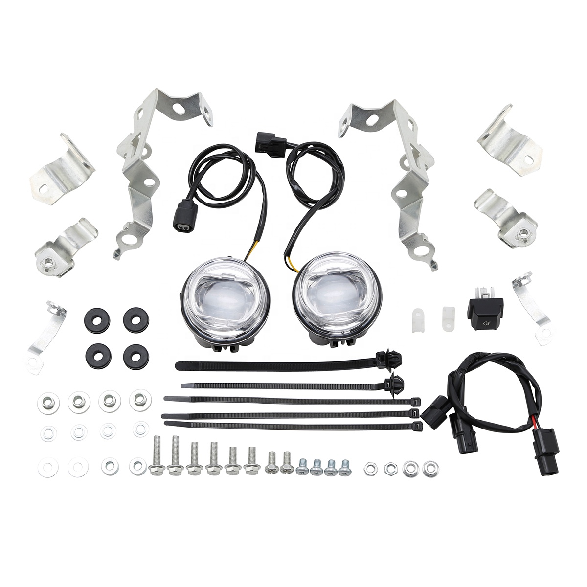 TCMT XF-GL2008 мотоцикл LED Противотуманные фары комплект для замены 08V70-MKC-A00/A01 Подходит для Honda Goldwing GL1800 18-19