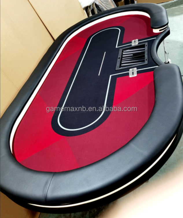 104 X 52 inch Customized Poker Table With LED Lamps, USB Interfaces, Chip Tray