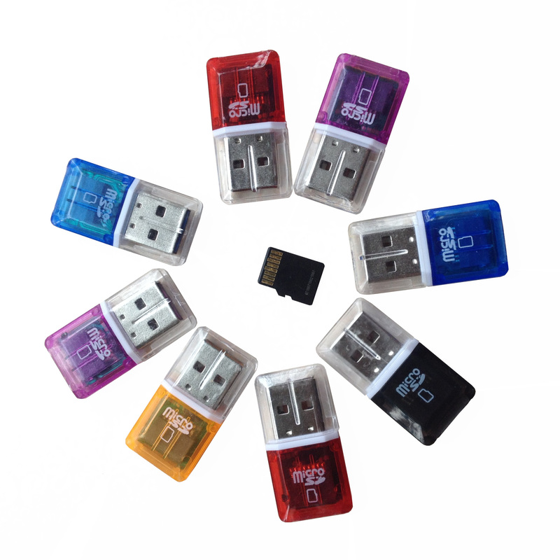 Самая низкая цена мини алмаз USB 2,0 Hi-Speed Mini sd карты устройство для считывания с tf-карт