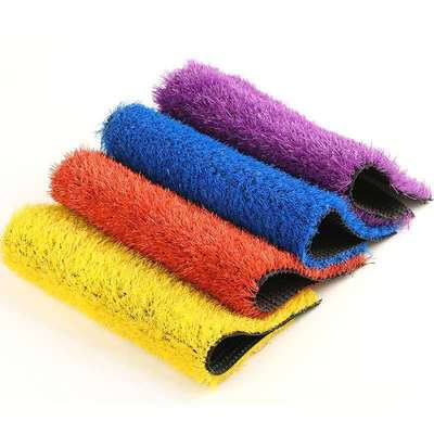 School kindergarten lawn artificial turf carpet color outdoor plastic simulation lawn playground rainbow track