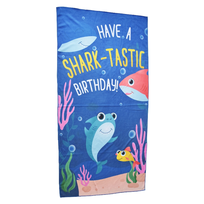 MOQ2pcs Best-seller beautiful custom design mermaid birthday party 100%cotton printed beach towel