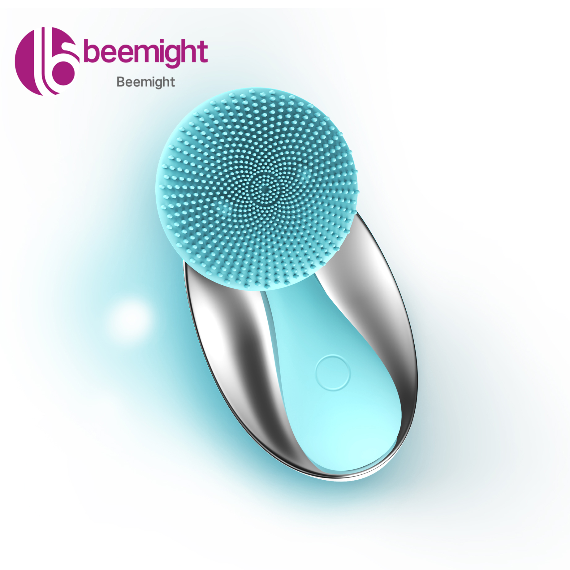 low moq ems cute led 1 set of 5 in one clear sonic thermal facial cleanser purple available latest star silicone face brush
