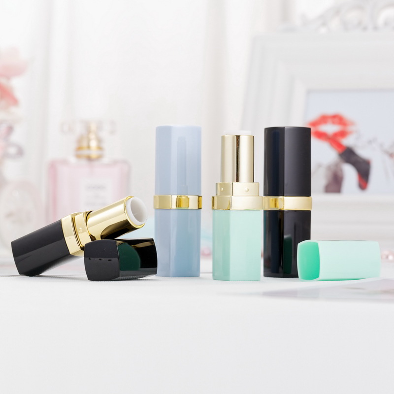 Hot sale 12.1mm glossy multicolor lipstick tube cosmetic packaging material
