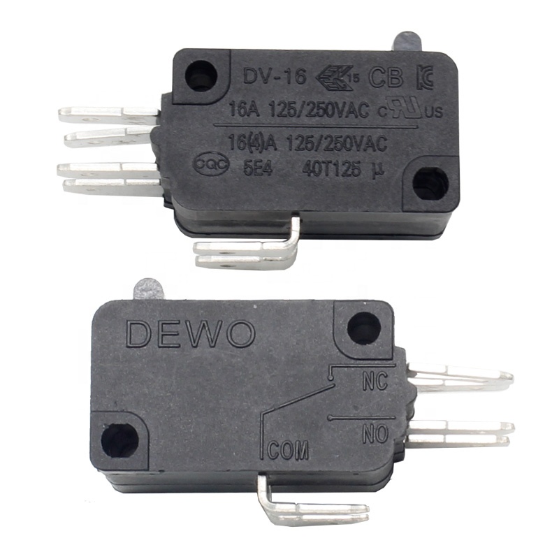 16A 125V AC нормально открытая дверь духовки 28 мм микропереключатель