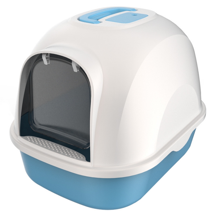 Wholesale Pet Cleaning Automatic Cat Toilet Products Plastic Large Space Box Closed Cat Litter Box Cat Litter Trays